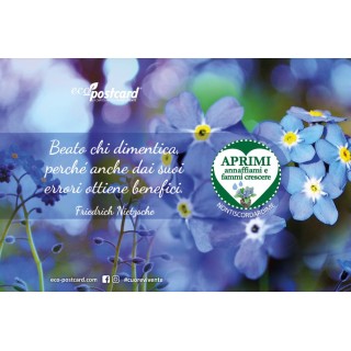 Eco-Postcard cartolina citazione Friedrich Nietzsche