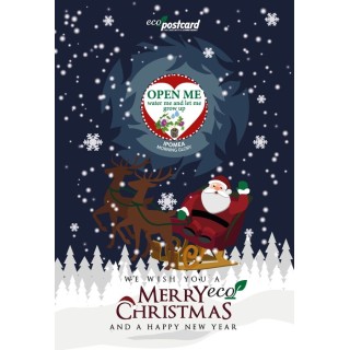 Eco-Postcard Natalizia Merry ECO Christmas - ipomea