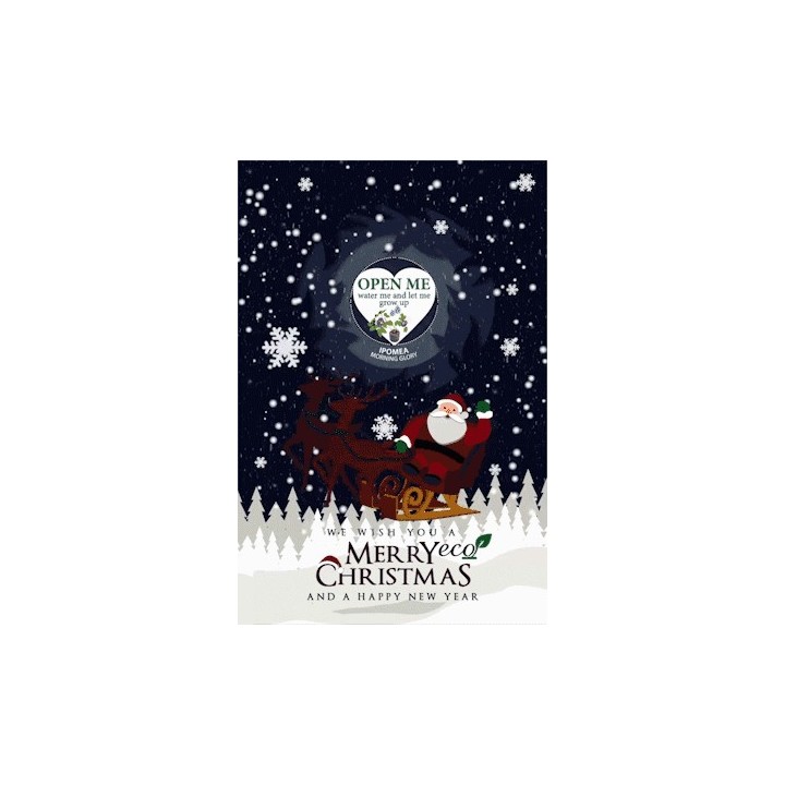 Eco-Postcard Natalizia Merry ECO Christmas - ipomea