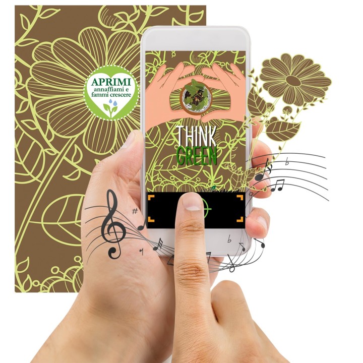 Eco-Postcard cartolina ecologica Think Green