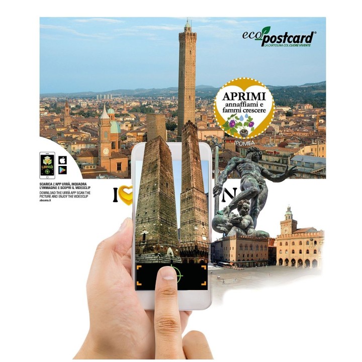 Eco-Postcard Turistica I Love Bologna - Ipomea