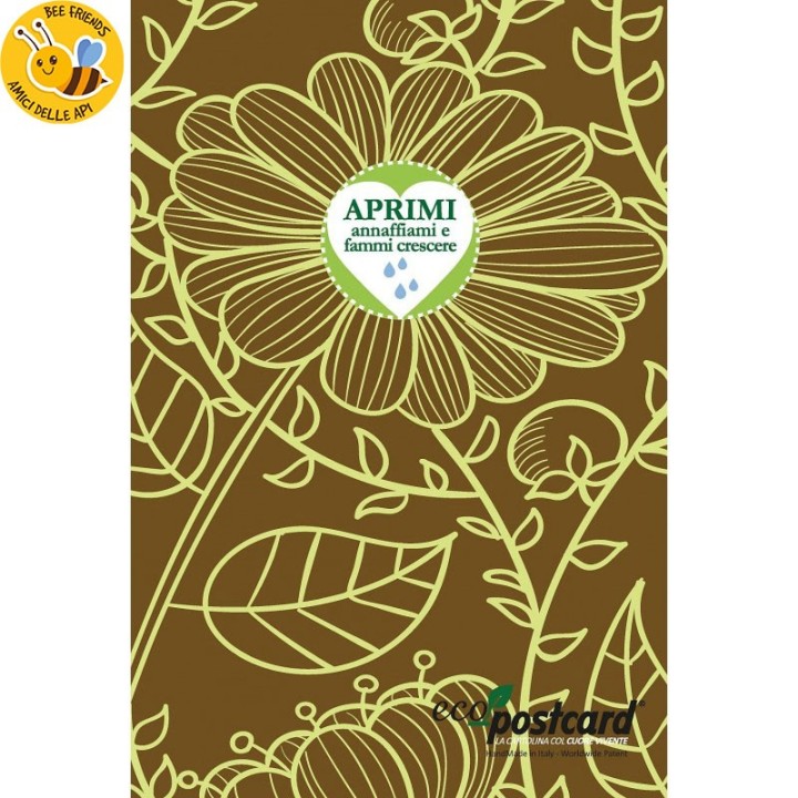 Eco-Postcard cartolina ecologica Think Green