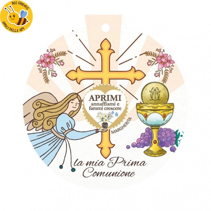 Eco-Decors Bomboniera ecologica Prima Comunione Pallina - Margherita