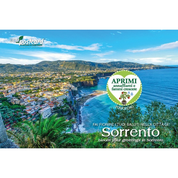 Eco-Postcard cartolina ecologica souvenir Sorrento
