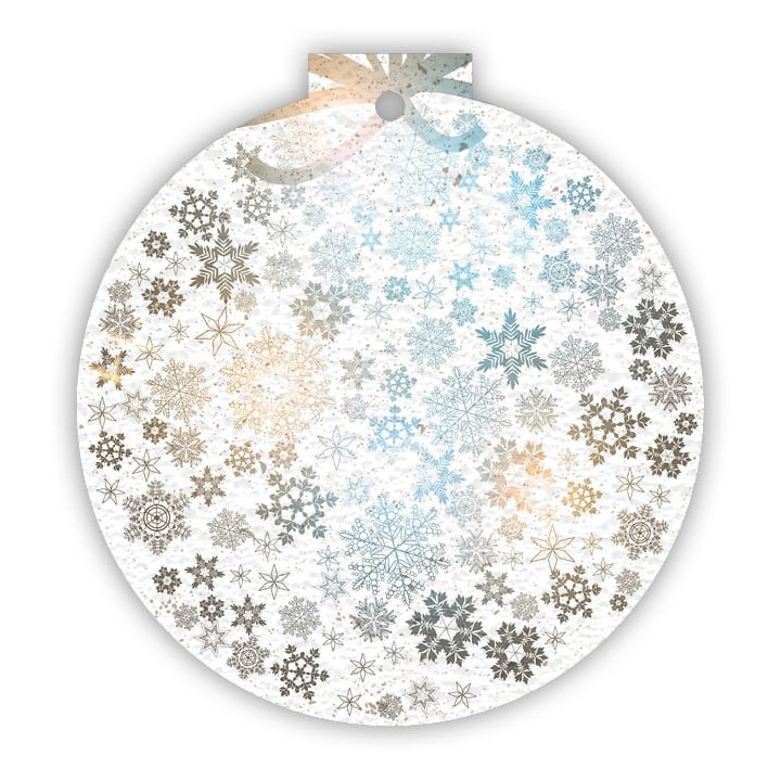 Eco-Card Kit palline natalizie piantabili 3 soggetti texture - fiori misti