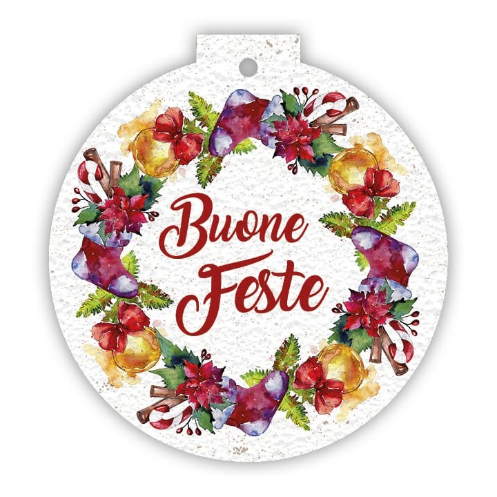 Eco-Card Kit palline natalizie piantabili Eco-Card 3 soggetti classici - fiori misti