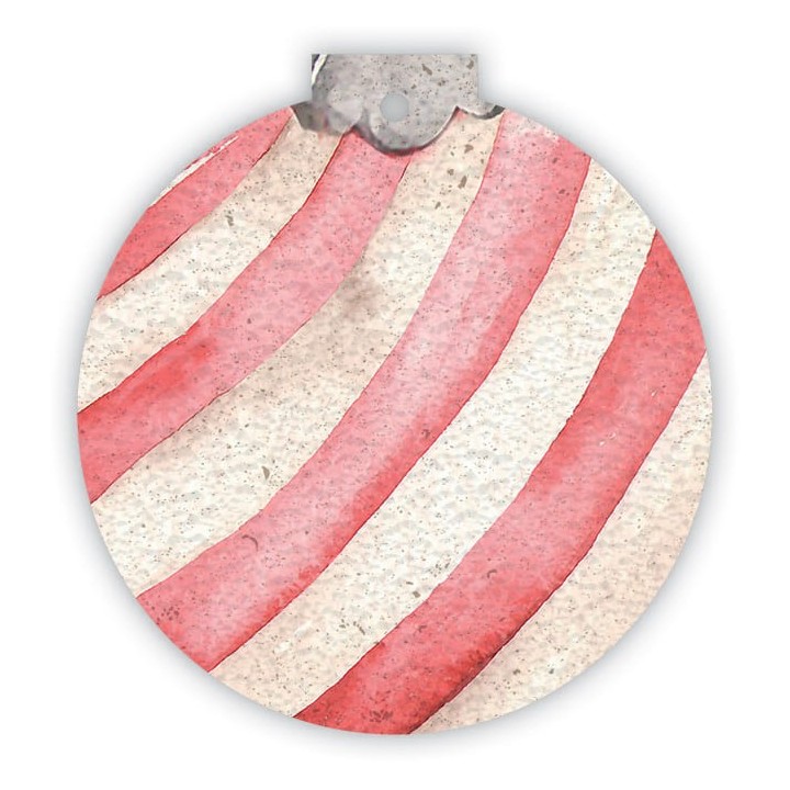 Eco-Card Kit palline natalizie piantabili 3 soggetti pois, stelle, strisce - fiori misti