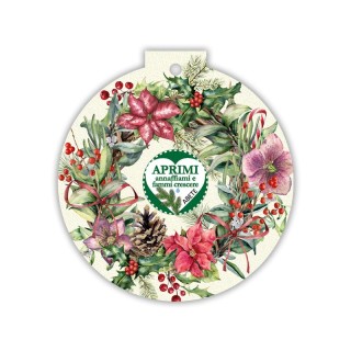 Pallina Natalizia ecologica Eco-Decors con illustrazione Ghirlanda