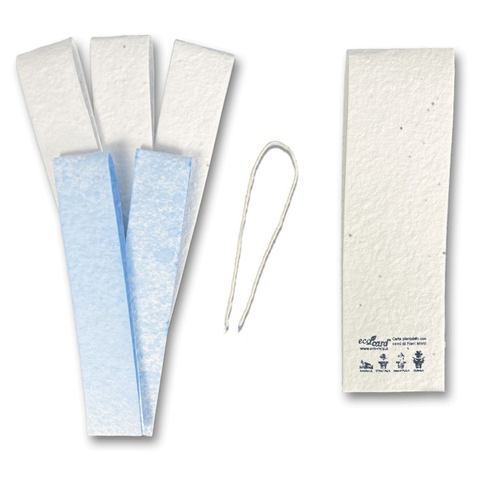 ECOCARD decorazioni natalizie in carta piantabile con semi FIORI MISTI