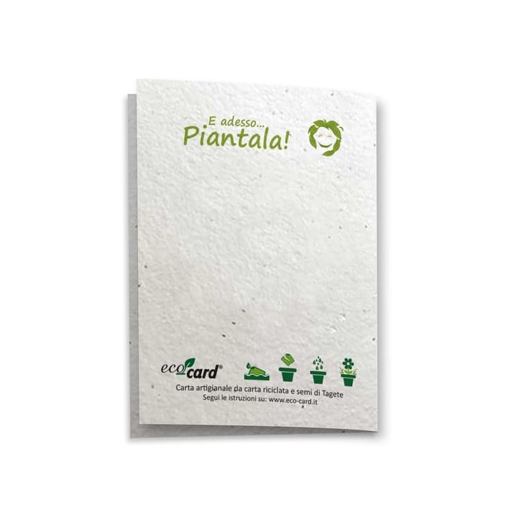 ECO-CARD Biglietto Auguri Naturali in carta piantabile con TAGETE