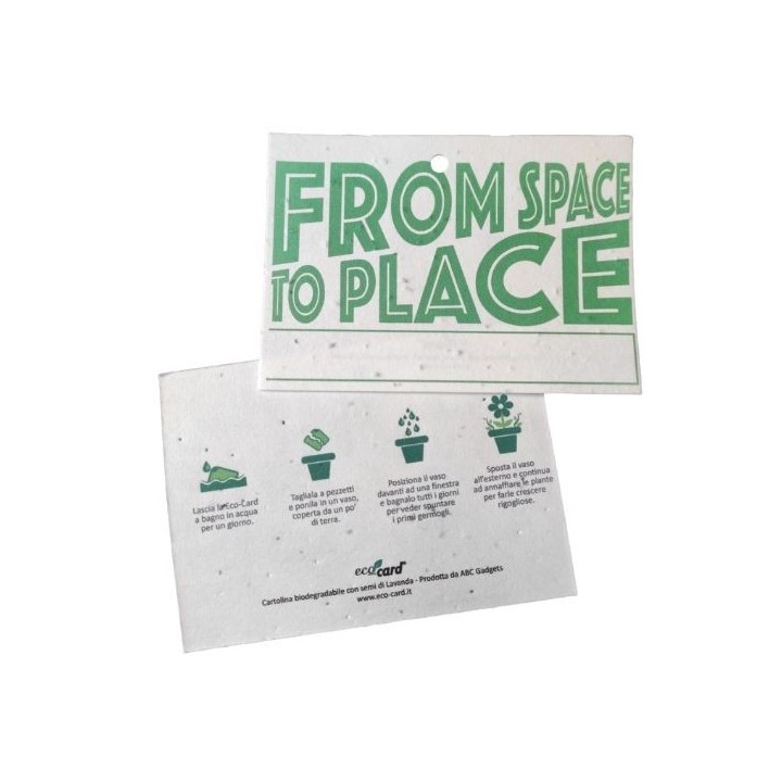 Badge e pass ecologici in carta piantabile f.to 10x15