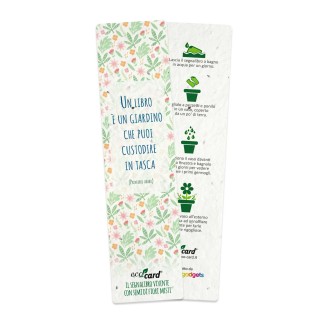 ECO-CARD segnalibro che germoglia piantabile con semi di FIORI MISTI