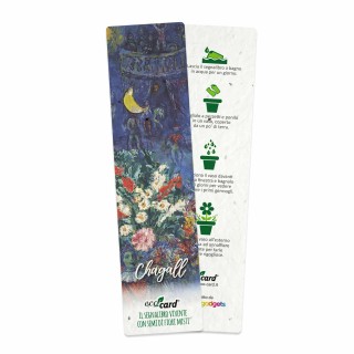 ECO-CARD segnalibro che germoglia piantabile con semi di Fiori Misti