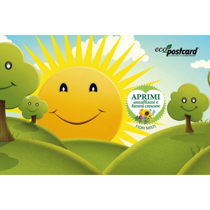 Eco-Postcard cartolina ecologica per bambini