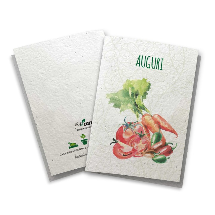 ECO-CARD Biglietto Congratulazioni in carta piantabile con TAGETE
