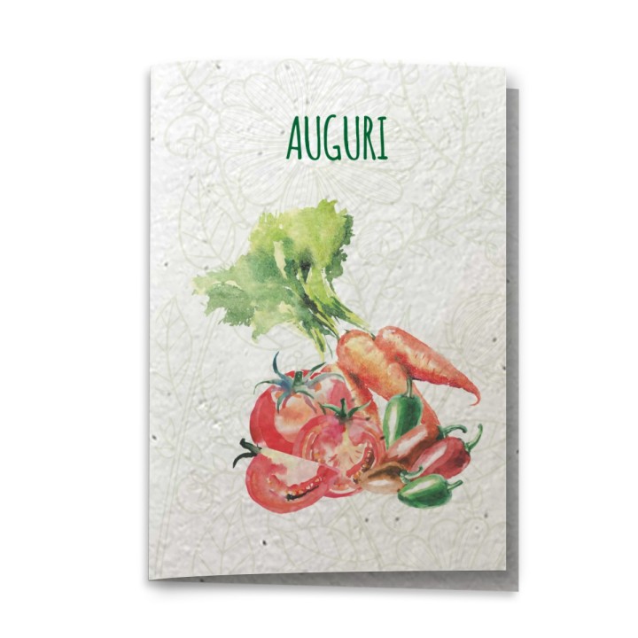 ECO-CARD Biglietto Congratulazioni in carta piantabile con TAGETE