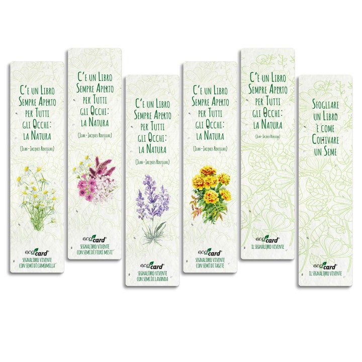 ECO-CARD segnalibri piantabili serie EVERGREEN