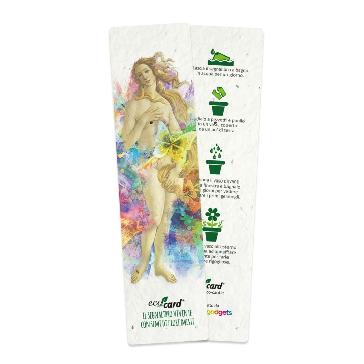 ECO-CARD 6 segnalibri piantabili assortiti serie ARTISTI