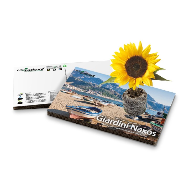 Eco-Postcard cartolina souvenir Giardini Naxos