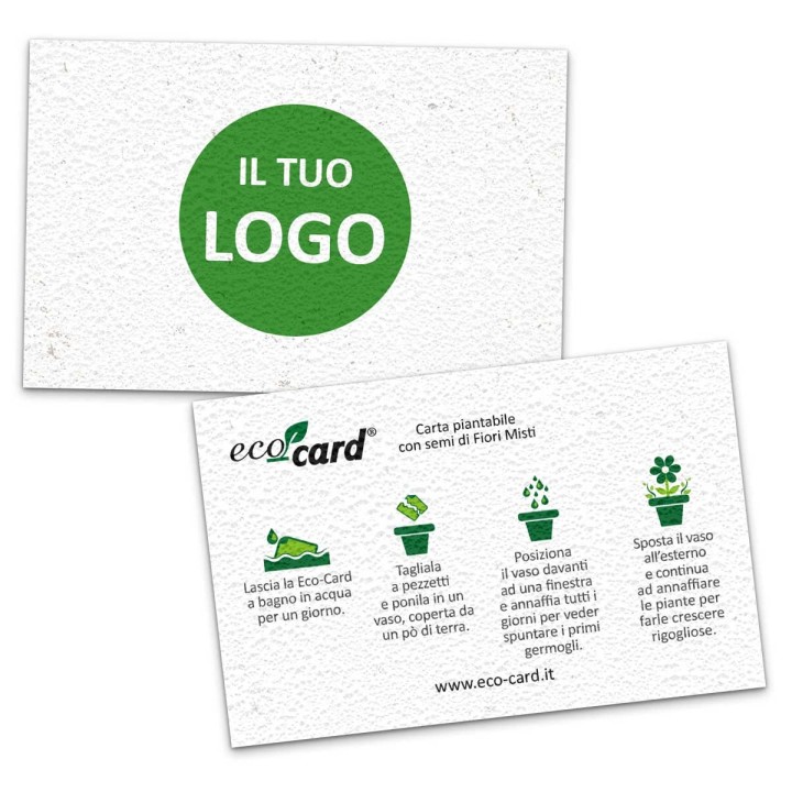 Biglietti da visita piantabili in carta semi