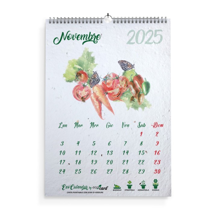 Calendario da muro piantabile A4 Eco Wall Calendar 2025