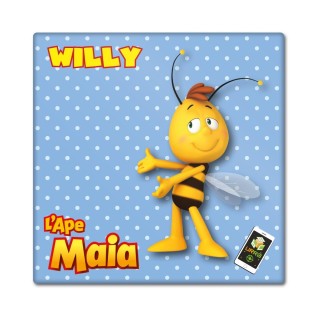 Calamita con Willy amico de L’Ape Maia che si anima con un cartone animato in realtà aumentata