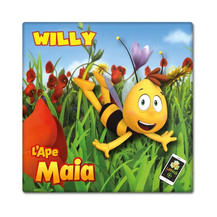 Calamita per frigo con Willy animata con cartone animato de L'Ape Maia in realtà aumentata