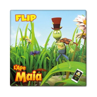 Calamita da frigo con Flip grillo amico de L’Ape Maia animata con cartone animato in realtà aumentata