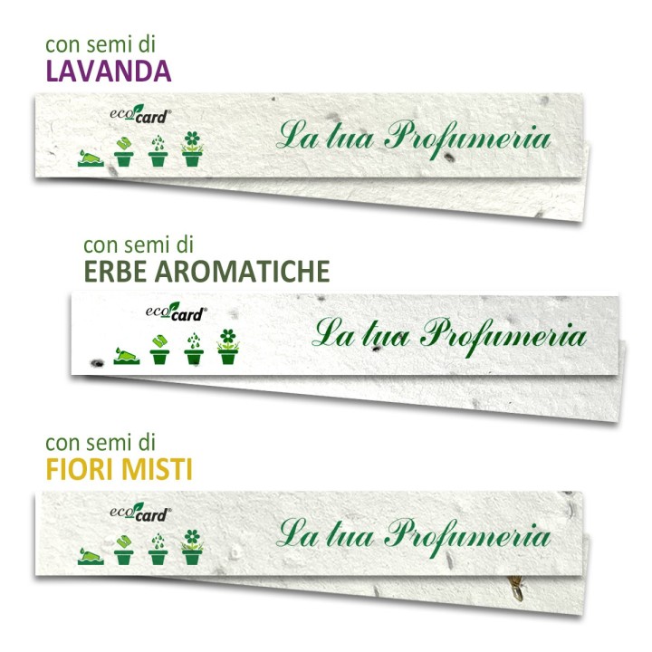 Cartoncini Eco-Card Profumati con Semi Personalizzati