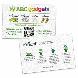 Biglietti da visita piantabili in carta semi