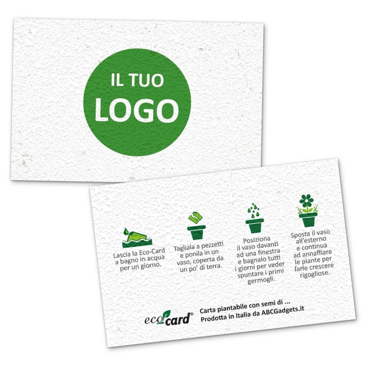Biglietti da visita piantabili in carta semi