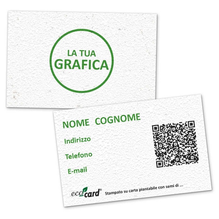 Biglietti da visita piantabili in carta semi