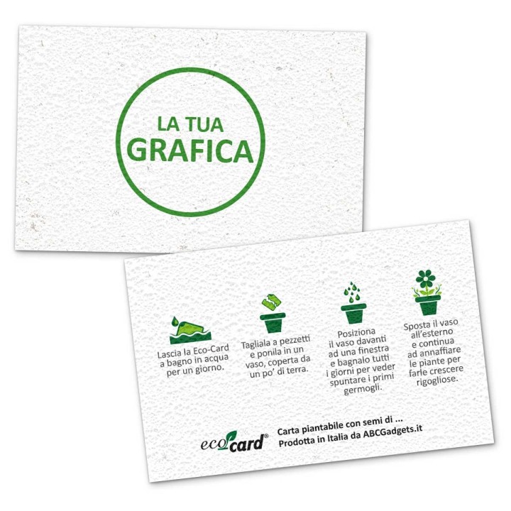 Biglietti da visita piantabili in carta semi