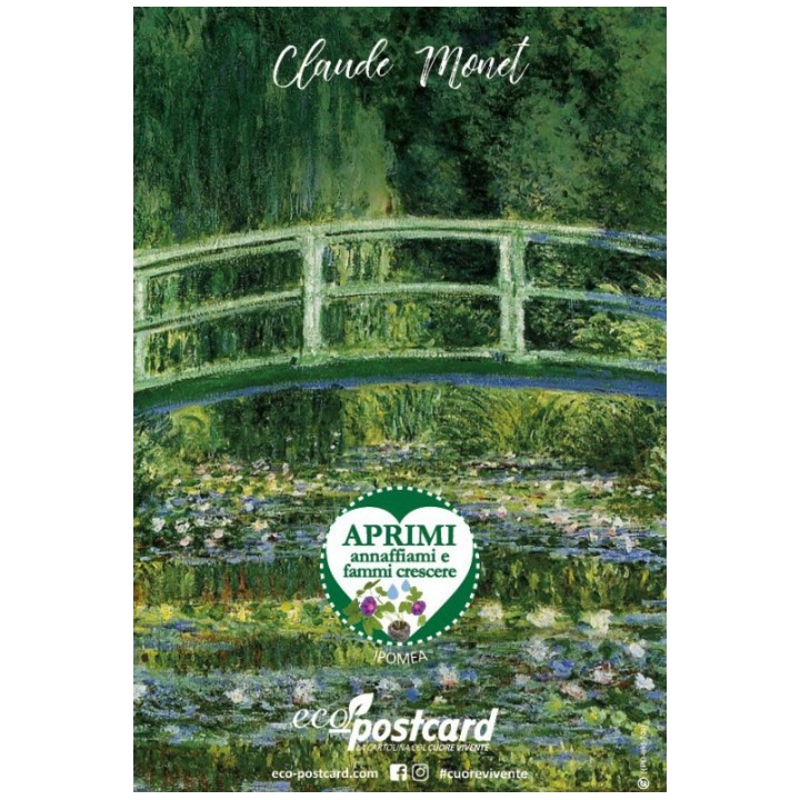 Eco-Postcard cartolina artistica Girasoli Van Gogh con Realtà Aumentata