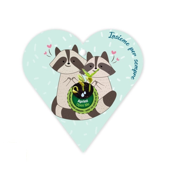 Eco-Decors Biglietto d’auguri ecologico Procioni – Ipomea