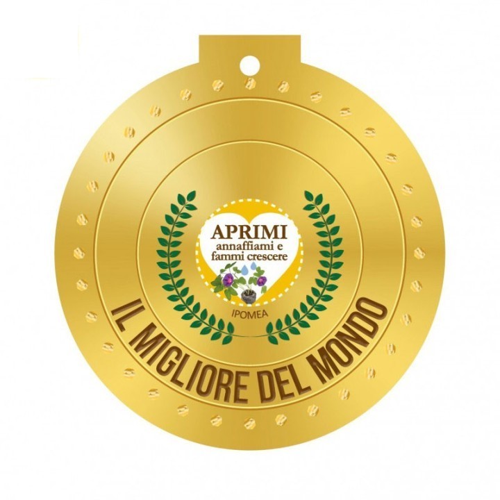 Eco-Decors Medaglia ecologica vivente “Il migliore del mondo” - Ipomea