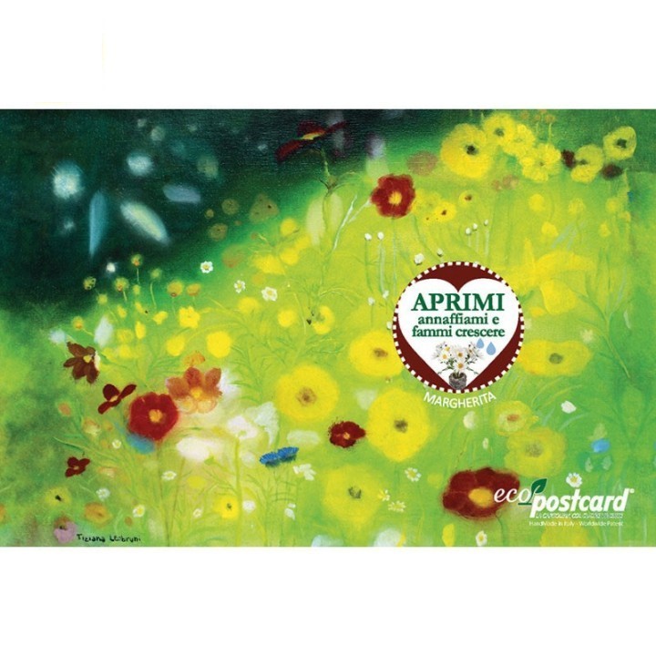 Eco-Postcard fiori estivi Tiziana Leobruni