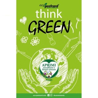 Eco-Postcard cartolina ecologica Think Green