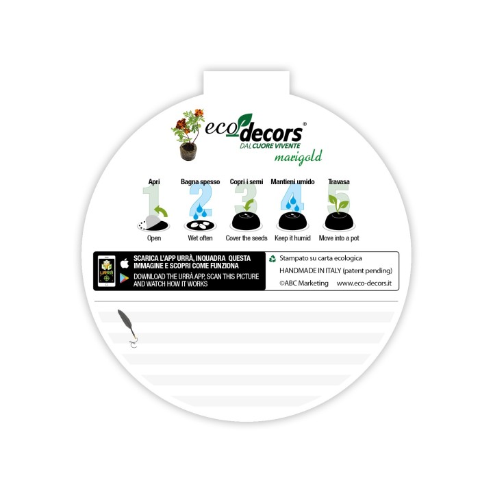 Eco-Decors Pallina Natalizia Fiocco