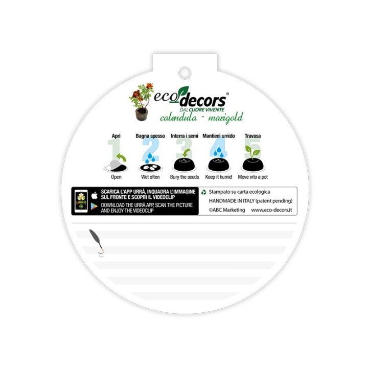 Pallina ecologica Primavera farfalle – Calendula