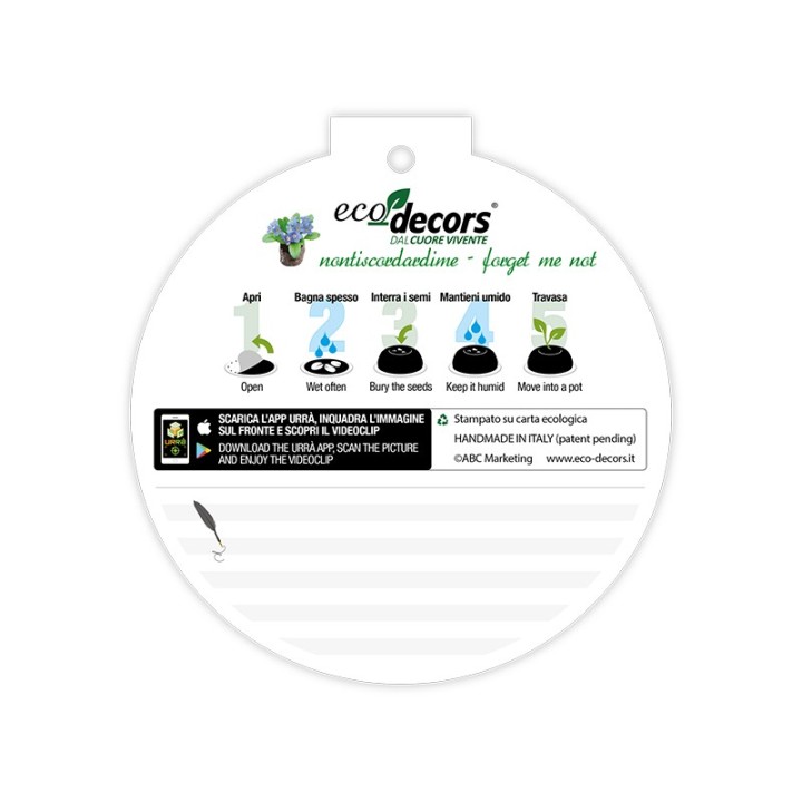 Eco-Decors Pallina ecologica Primavera nontiscordardimé – Nontiscordardimé