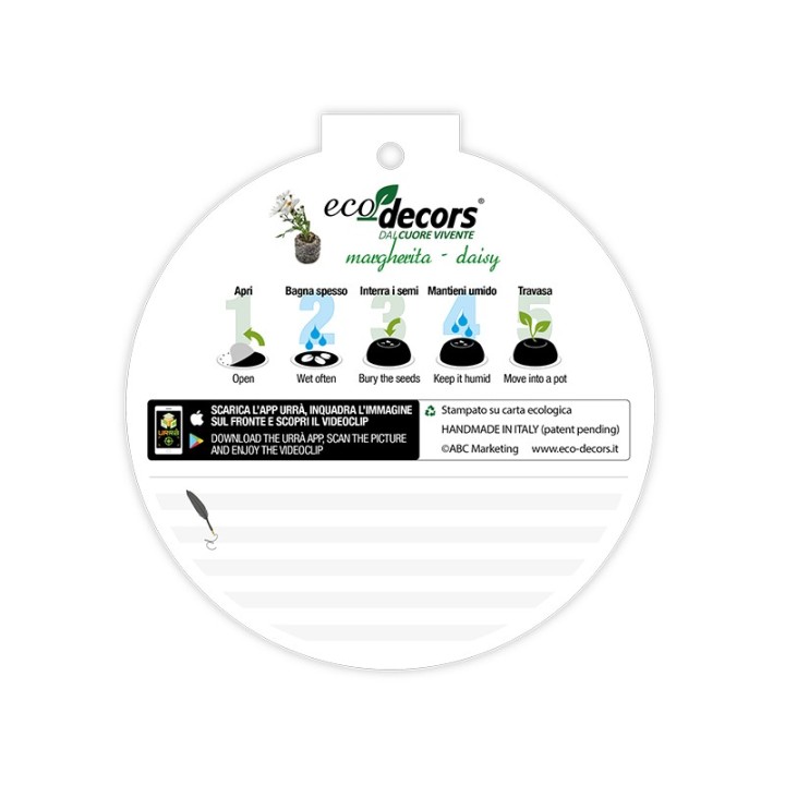 Eco-Decors Pallina ecologica Primavera margherita – Margherita