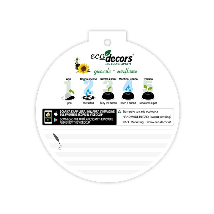 Eco-Decors Pallina ecologica Primavera girasole – Girasole