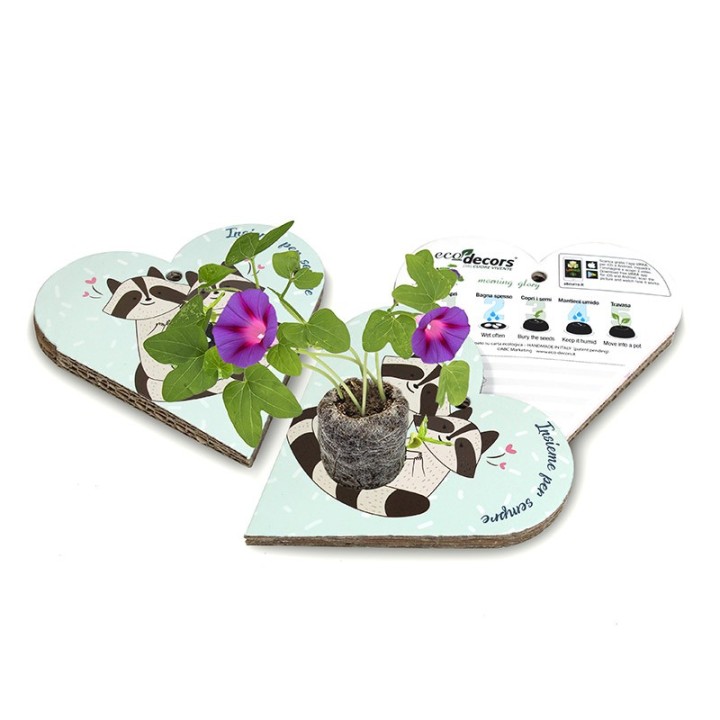 Eco-Decors Biglietto d’auguri ecologico Procioni – Ipomea