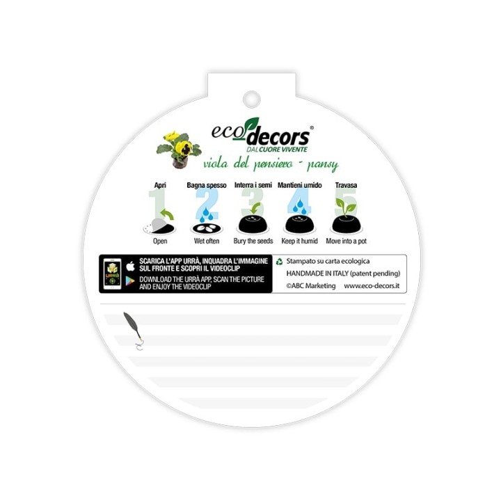 Eco-Decors decorazione ecologica Pasqua Conigli – Viola del pensiero