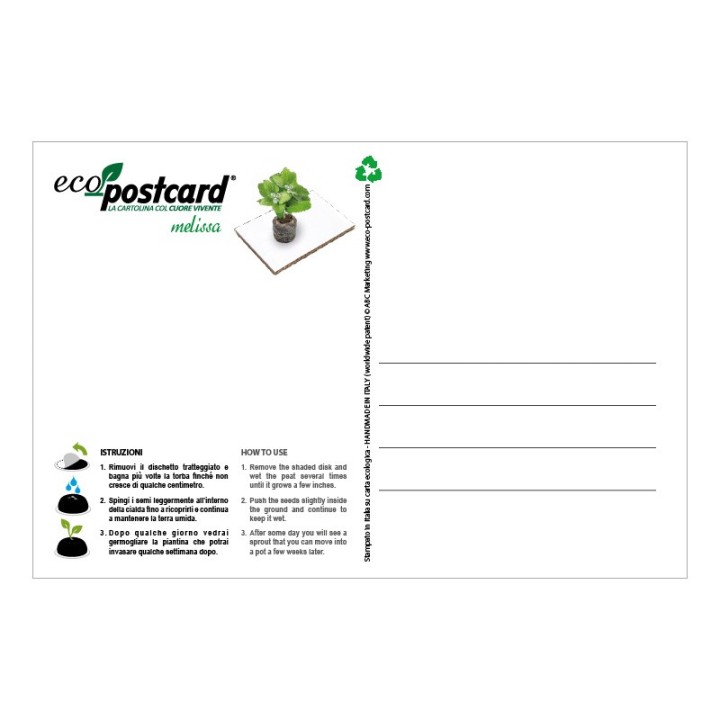 Eco-Postcard zodiaco Capricorno - melissa