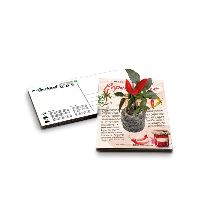 Eco-Postcard con Ricetta Marmellata peperoncini piccanti