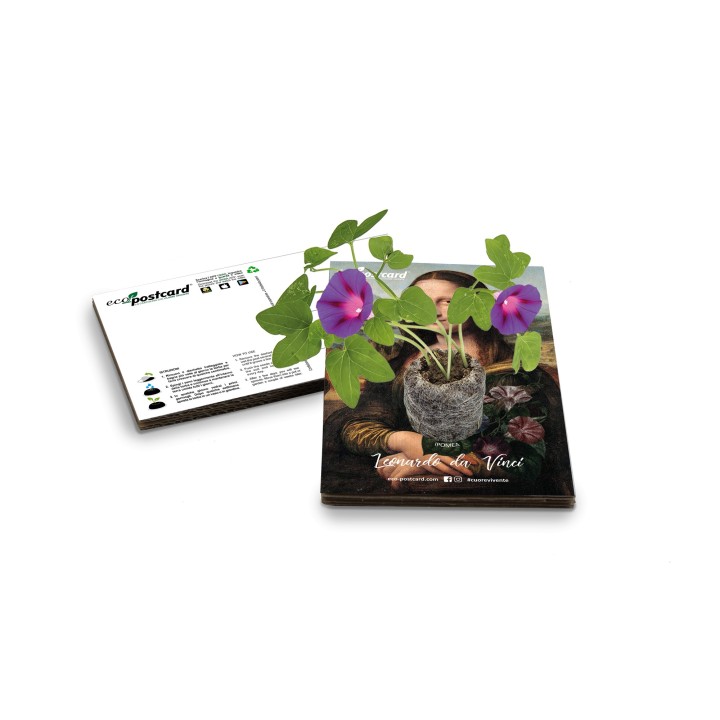 Eco-Postcard Artistica - Monna Lisa con Realtà Aumentata