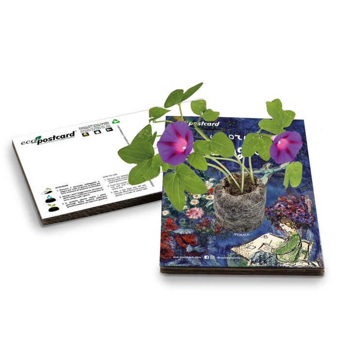 Eco-Postcard Artistica - Chagall con Realtà Aumentata | Fronte