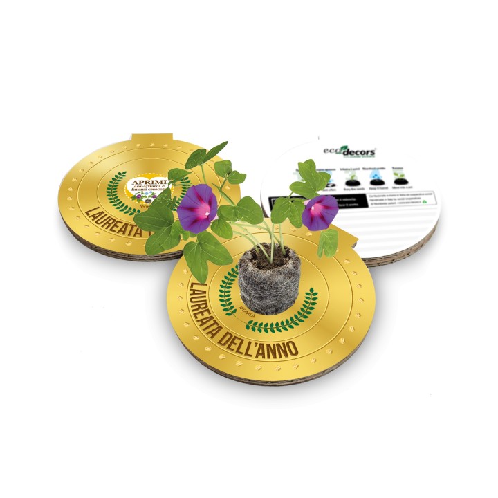 Eco-Decors Medaglia ecologica vivente “Il migliore del mondo” - Ipomea
